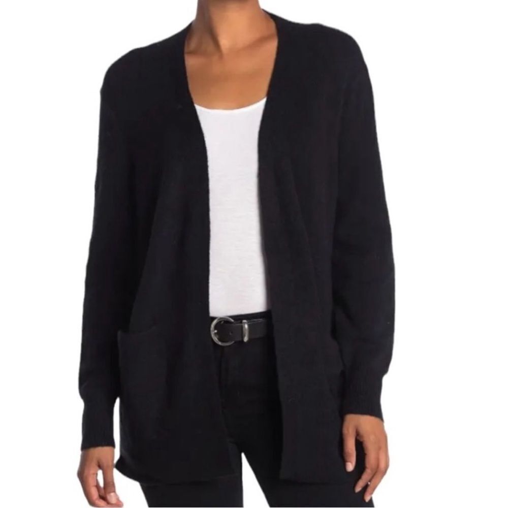Madewell Cozy Walker Cardigan Black Xs